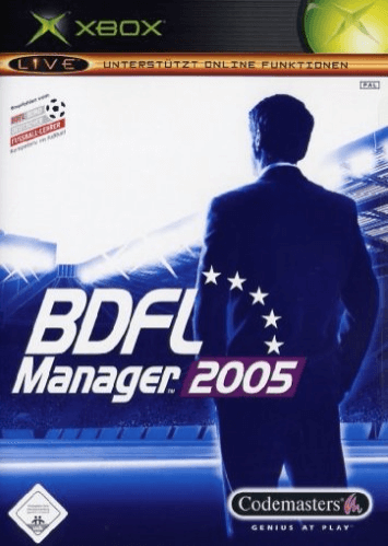 BDFL Manager 2005 box art for Xbox